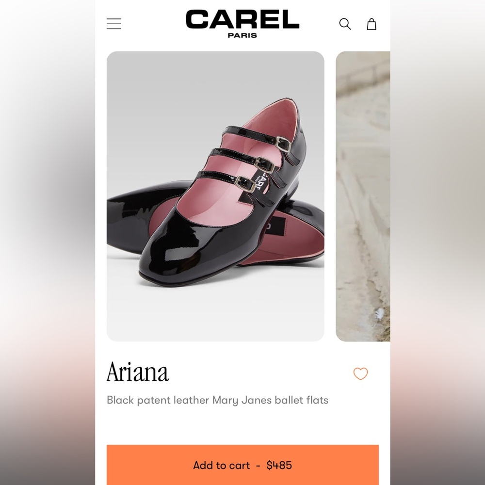 Carel Paris Ariana Mary Jane Patent Leather Flats